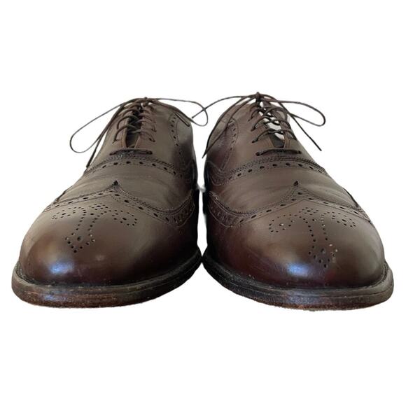 Allen Edmonds Chester Wingtip Oxfords Brown 13 D Lace-Up Career Formal Office - Picture 6 of 13